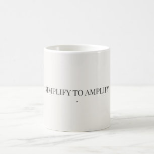 Caneca De Café Copo Minimalista Simplificar para Amplificar