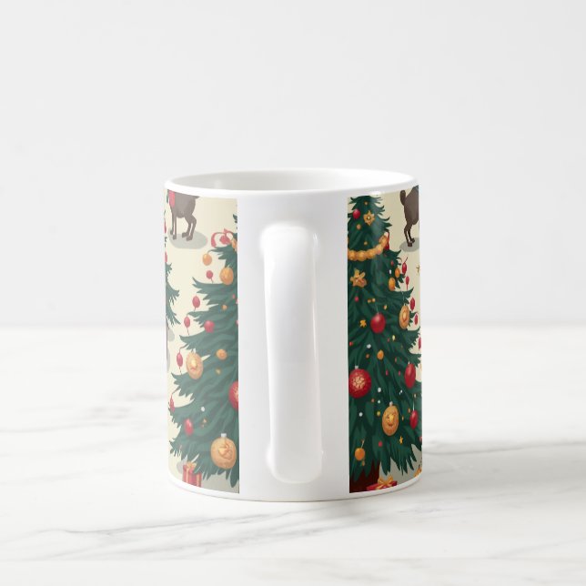 Caneca De Café copo padrão de natal (Alça)