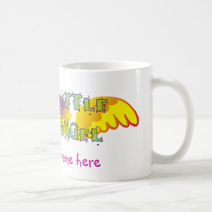 Caneca De Café Copo pequeno do anjo com nome
