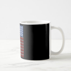 Caneca De Café Copo Solo Vermelho da Taça de Beer Pong da Bandeir
