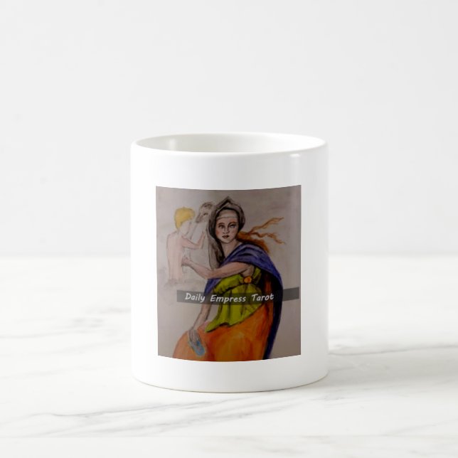 Caneca De Café Copo Tarot da Imperatriz Diário (Centro)