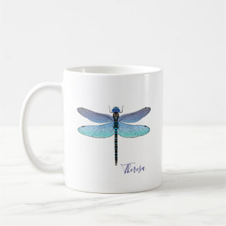 Caneca De Café Copos de café de laranja azul-torre