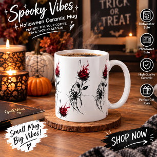 Caneca De Café Copos de Papel de Halloween de Aquarela de Aranha