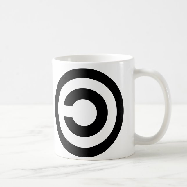 Caneca De Café Copyleft - a informação quer estar livre (Direita)