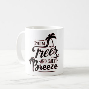 CANECA DE CAFÉ COQUEIROS E BRISA SALGADA - AMANTE DE PRAIA