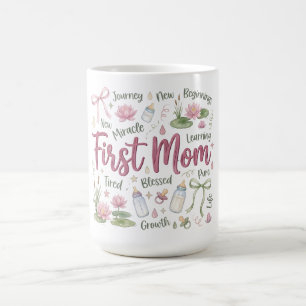Caneca De Café Coquete Botânico Dia das Mães/Nova Mãe