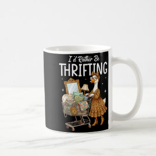 Caneca De Café Coquete pateta ganso eu preferiria estar fazendo c
