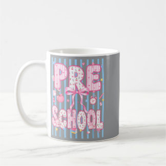 Caneca De Café Coquete Pré-Escolar Primeiro Dia De Aula 1º Dia