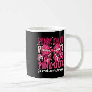 Caneca De Café Coquete Rosa Futebol Conscientização do Câncer de