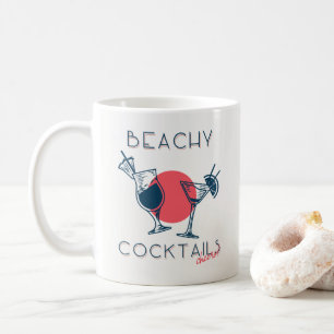 Caneca De Café Coquetéis de Praia Saúde! Festa Art