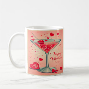 Caneca De Café Coquetel Mid Century Valentine Martini