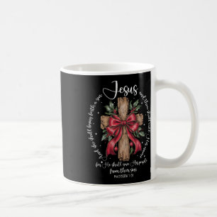 Caneca De Café Coquette Arco Christian Christmas Cross Ela Deve S
