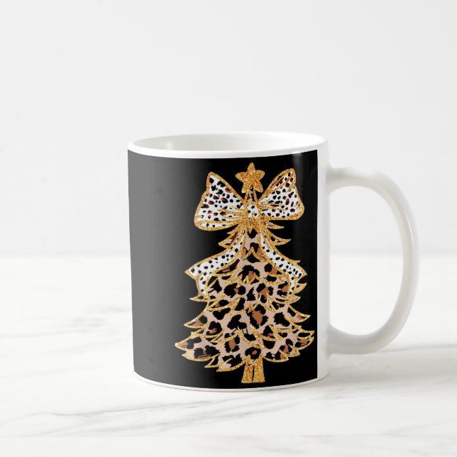 Caneca De Café Coquette Bow Christmas Tree Xmas Holiday Girl Wome (Direita)