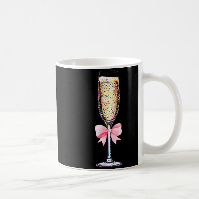 Caneca De Café Coquette Champagne Gl Happy New Year 2026 Party Wo (Direita)