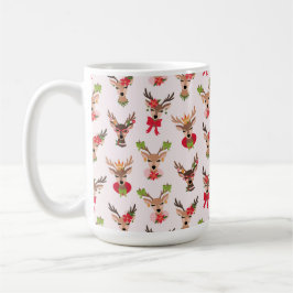Caneca De Café Coquette Christmas Preppy Reindeer