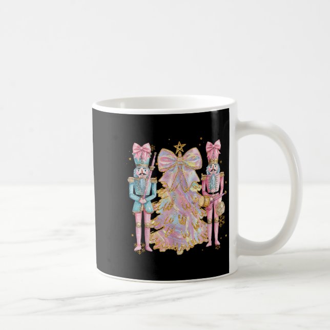 Caneca De Café Coquette Christmas Tree Nk Nutcrackers Women Kids  (Direita)