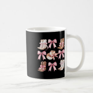 Caneca De Café Coquette Cowgirl Boots com Arcos Rosa Y2
