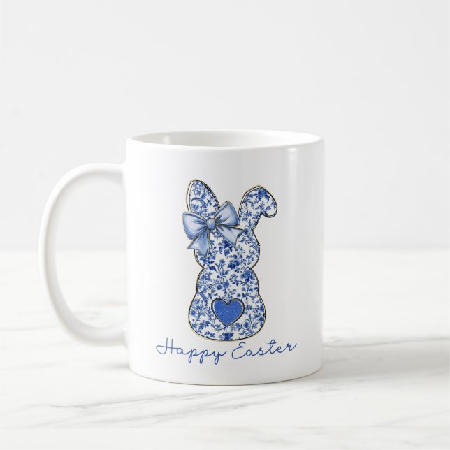 Caneca De Café Coquette da Páscoa azul (Esquerda)