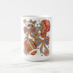 Caneca De Café Coquette de Futebol BrushAVC