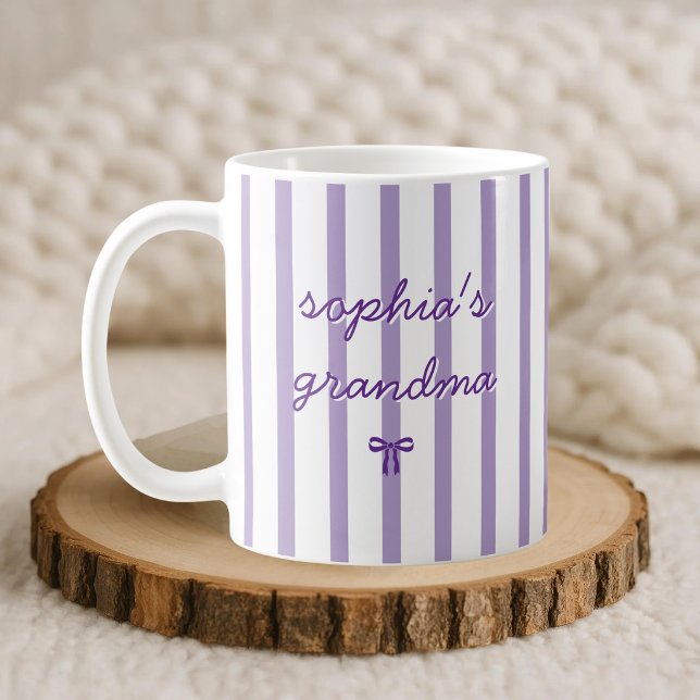 Caneca De Café Coquette de Listra Personalizada Avó (Criador carregado)