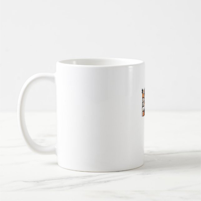 Caneca De Café Coquette Halloween Gatinho Fofo Arcos Abóbora Temp (Esquerda)