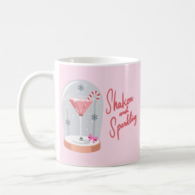 Caneca De Café Coquette Martini Snow Globe (Esquerda)
