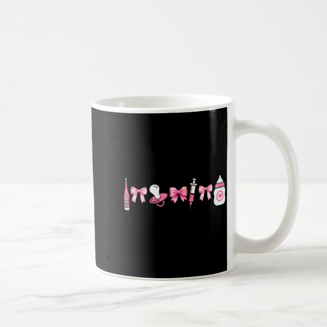 Caneca De Café Coquette Mother Baby Mbu Nurse Stpartum Rn Christm (Direita)