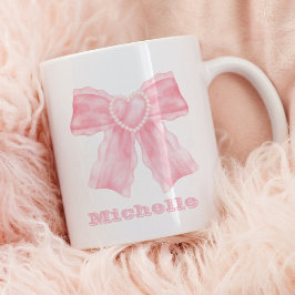 Caneca De Café Coquette Pink Arco Girly