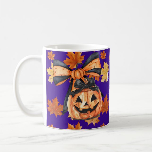 Caneca De Café Coquette Pumpkin Spice Halloween  (Esquerda)