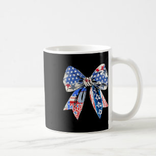 Caneca De Café Coquette Red White E Blue Patriotic Arcos Retro J