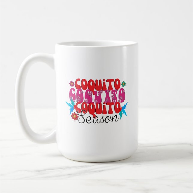 Caneca De Café Coquito Season, dia nacional do coquito (Esquerda)