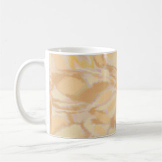 Caneca De Café Cor aquosa única - laranja elegante de desenho man