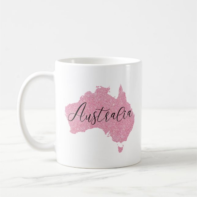 Caneca De Café Cor Brilhante do País Austrália (Esquerda)