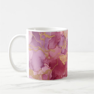 Caneca De Café Cor da água rosa