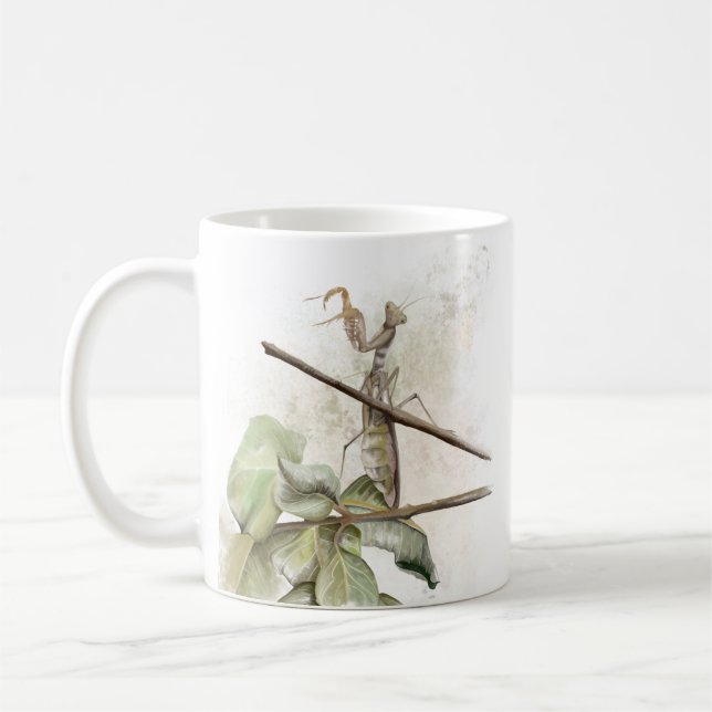 Caneca De Café Cor d'água de Pray Mantis (Esquerda)