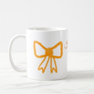 Caneca De Café Cor d'água do arco cor de laranja amarela retro fe