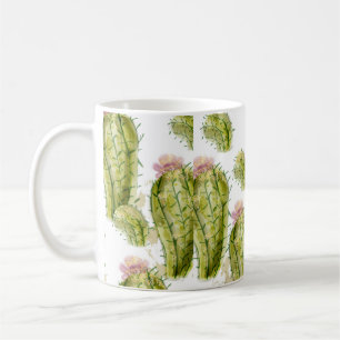 Caneca De Café Cor d'água do padrão Cactus