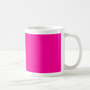 Caneca De Café Cor de fundo Fr0099 Fuchsia Magenta Rosa quente