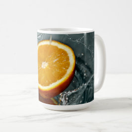 Caneca De Café Cor de laranja positiva suculenta para o humor vit