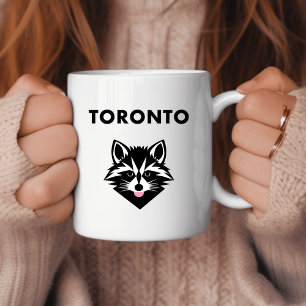 Caneca De Café Cor-de-luz engraçada - Mocking Toronto Raccoon