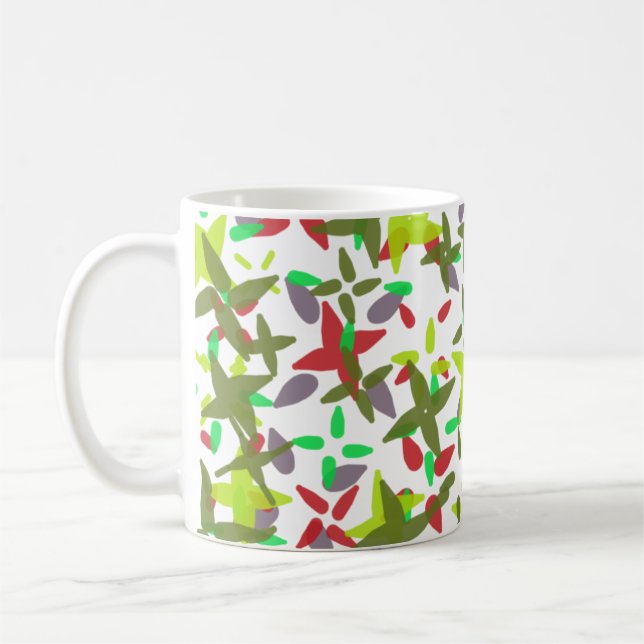 Caneca De Café Cor de Natal brilhante (Esquerda)