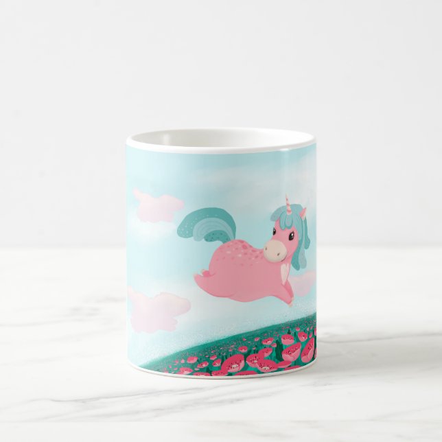 Caneca De Café Cor de rosa e letra de desenho (Centro)