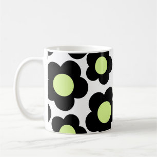 Caneca De Café Cor-de-rosa Negra Neon Verde Negrito Negrito Y2K