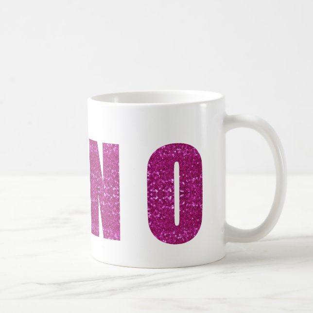 Caneca De Café cor-de-rosa sequenciado (Direita)