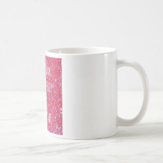 Caneca de café cor-de-rosa Sparkly