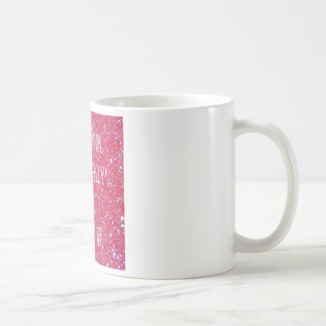 Caneca de café cor-de-rosa Sparkly (Direita)