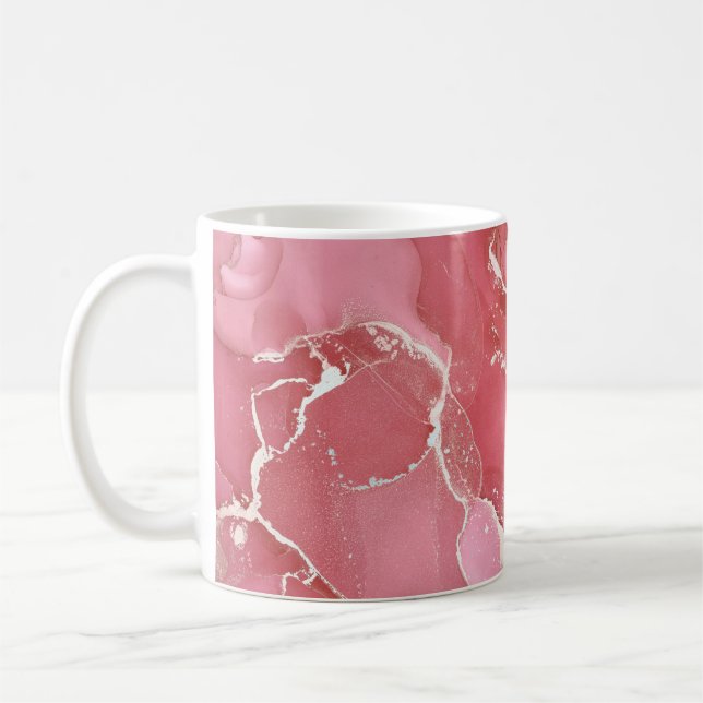 Caneca De Café Cor do álcool translúcida. Abstrato multicolo (Esquerda)