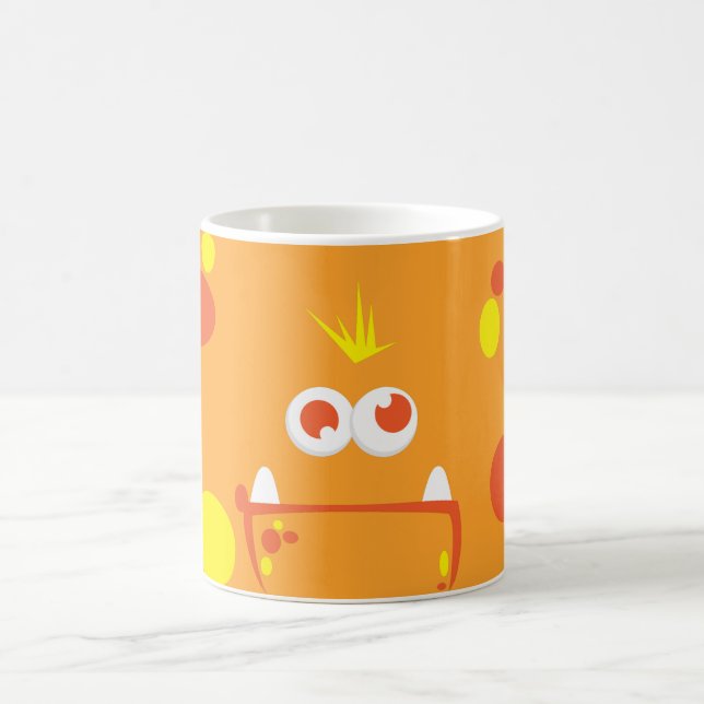 Caneca De Café Cor do Monstro Laranja (Centro)