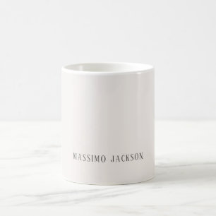 Caneca De Café Cor personalizada pastel personalizada nome minima