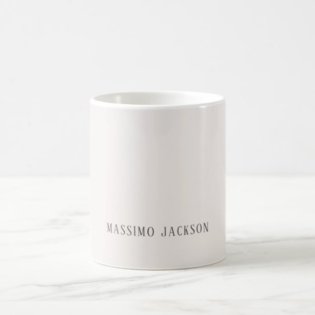 Caneca De Café Cor personalizada pastel personalizada nome minima (Centro)
